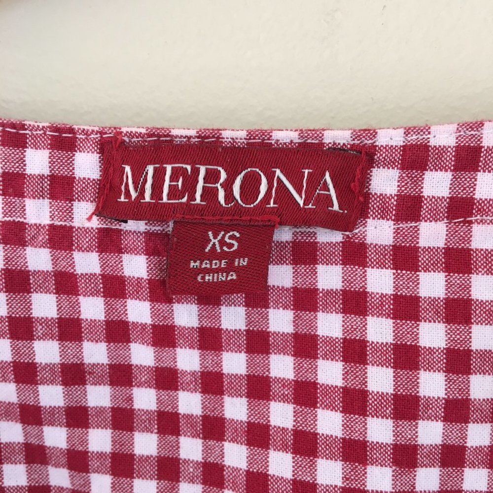 Merona Red Gingham Sleeveless Dress - Picture 5 of 9